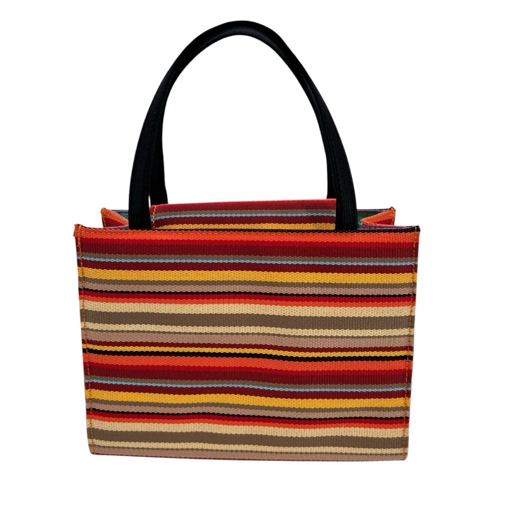 Kate Spade Westchester Fiesta Stripe Small Canvas Tote Vintage Y2K - Picture 5 of 10